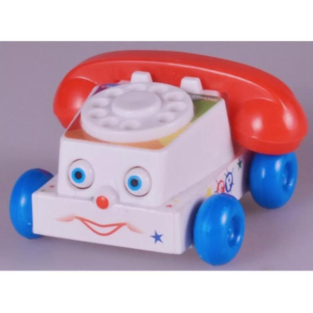 Fisher-Price Colorful Mini Chatter Phone Toy Rotary Red Blue